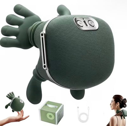 Electric and heated massager for the neck and shoulders